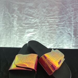 Victoria's Secret Iridescent Pink Slides